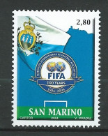 San Marino - 2004 The 100th Ann. Of FIFA.football.  MNH** - Unused Stamps