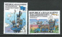 San Marino - 2004 EUROPA Stamps - Holidays.bus,ship,plane,  MNH** - Ongebruikt