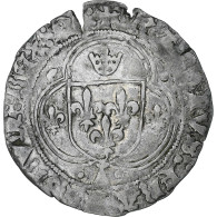 France, Charles VIII, Blanc à La Couronne De Bretagne, 1483-1498, Nantes - 1483-1498 Carlo VIII