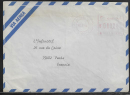 Argentina. Meter Air Mail Letter, Sent From Buenos Aires On 15.02.84 To France. - Storia Postale