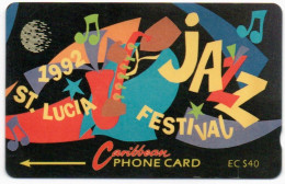 St. Lucia - Jazz Festival 1992 ($40) - 8CSLC - Sainte Lucie