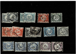 BELGIO ,"Segnatasse" ,18 Pezzi Usati ,tipi Varie ,qualita Ottima - Used