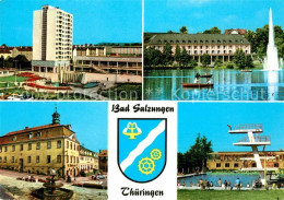 73073078 Salzungen Bad Schwimmbad Rathaus Kurhaus Leninplatz Bad Salzungen - Bad Salzungen