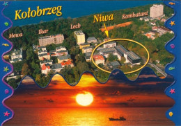 POLAND - 2005 - KOLOBRZEG POSTCARD WITH STAMPS. - Used Stamps