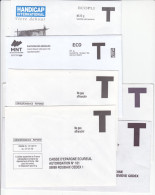 Lot De 6 Enveloppes Réponse T De Marques GEO - GAN - HANDICAP INTERNATIONAL - MNT Et CAISSE D'EPARGNE - Cartes/Enveloppes Réponse T