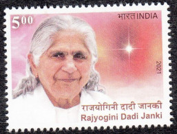 India 2021 Tribute To Rajyogini Dadi Janki Stamp 1v MNH - Unused Stamps