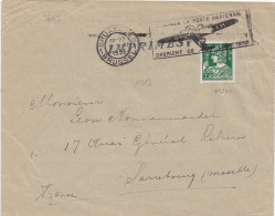 36119# TYPE CERES LETTRE TARIF IMPRIMES Obl BRUXELLES 1 BRUSSEL 1 1933 SARREBOURG MOSELLE - 1932 Ceres And Mercurius