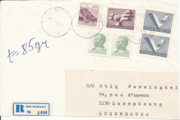 Yugoslavia Frontpage Of A Registered Cover Sent To Luxembourg Svetozarevo 2-4-1984 - Brieven En Documenten