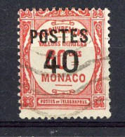 MONACO - Yv. N°146  (o)  40c S 60c  Taxe Surchargé  Cote 2,7 Euro BE  2 Scans - Gebruikt