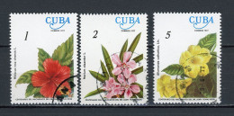 CUBA -  FLORE  N°Yt 2006+2007+2008 Obl. - Gebruikt