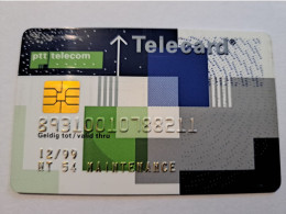 NETHERLANDS  /CHIPCARD/ MAINTENANCE  PTT TELECOM/TELECARD/ VERY RARE !!  / DATE 12/99   ** 16305** - Test & Servizio