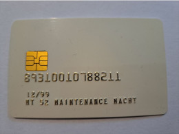 NETHERLANDS  /CHIPCARD/ MAINTENANCE  PTT TELECOM/TELECARD/ WHITE NACHT / VERY RARE !!  / DATE 12/99   ** 16306** - [4] Test & Services