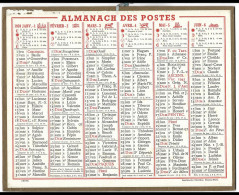 Almanach  Calendrier  P.T.T  -  La Poste -  1959 - - Grossformat : 1941-60