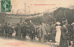 Les Locomotives , Cie De L'ouest * N°44 * Nouvelle Machine Type 1908 * Train Locomotive Ligne Chemin De Fer Gare * 1908 - Stations - Met Treinen