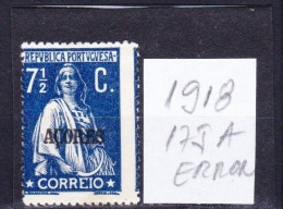 STAMPS-PORTUGAL-ERROR-UNUSED-MH*-SEE-SCAN - Ongebruikt