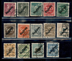 Europa - Germania - 1923 - Dienstmarken (75/88) - Serie Completa Usata - Autres & Non Classés