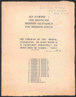 Europa - Germania - Hermann Struck - Aus Schierke Und Braunlage  Siebzehn Kaltnadeln (Probendruche) - In Folder Original - Sonstige & Ohne Zuordnung