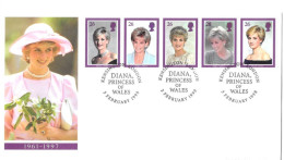 1998 Diana Unaddressed FDC Tt - 1991-2000 Em. Décimales