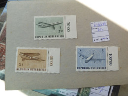 Autriche Osterreich Pa PA Poste Aerienne Aero 63/65 Mnh Neuf ** Parfait Perfect - Unused Stamps