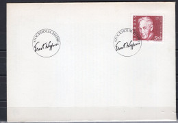 Sweden 1981 FDC Ernst Wigforss - Briefe U. Dokumente