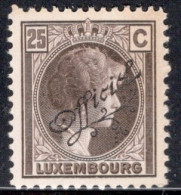 Luxembourg 1927 Single Grand Duchess Charlotte - Postage Stamps Of 1927 Overprinted "Officiel" In Unmounted Mint - Unused Stamps