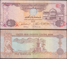 UNITED ARAB EMIRATES - 5 Dirhams AH 1438 2017AD P# 26d Middle East Banknote - Edelweiss Coins - Ver. Arab. Emirate