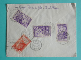 DJ 2 REUNION BELLE LETTRE 1938 POINTE DES GALETS  A TROYES FRANCE ++DISPERSION D UNE COLLECTION + +++ - Cartas & Documentos