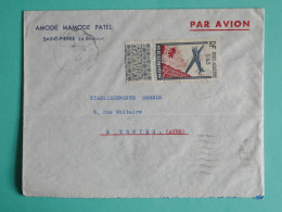 DJ 2 REUNION BELLE LETTRE  PRIVEE   1938 ST PIERRE A TROYES FRANCE+TP TAB  ++ +DISPERSION D UNE COLLECTION + +++ - Lettres & Documents