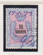 Denemarken Fiskale Zegel Cat. J.Barefoot Stempelmaerke Type 5 Nr.155 - Fiscale Zegels