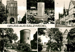 73071170 Salzwedel Neuperver Torturm Sonnenuhr Burgstrasse Steintor  Salzwedel - Salzwedel