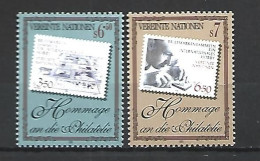 Timbre Des Nations-Unies  Vienne Neuf ** N 255 / 256 - Neufs
