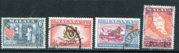 MALAISIE- Y&T N°80 à 83- Oblitérés - Federation Of Malaya