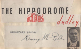 Harry Pell Dudley Hippodrome Orchestra Conductor Hand Signed Autograph - Singers & Musicians