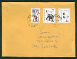 Croatia 1997 Archaeology Fossil Elephant Snail Letter Mich 436 437 - Brieven En Documenten