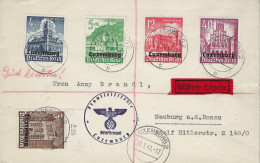 Luxembourg - Luxemburg -  Brief  Eilbote - Exprès 1941  Adressiert An Frau Anny Brandl , Neuburg - Lettres & Documents