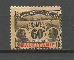 MAURITANIA COLONIA FRANCESA TAXE IMPUESTOS YVERT NUM. 15 * NUEVO CON FIJASELLOS - Unused Stamps