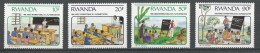 Rwanda Ruanda 1991  OBCn° 1380-1383*** MNH   Cote 6,25 Euro - Unused Stamps