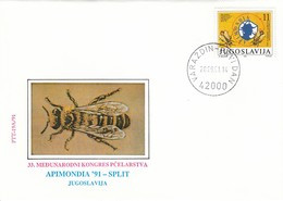 YUGOSLAVIA FDC 2506,bees - FDC