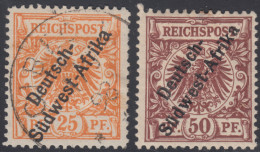 Africa Sur South Africa Colonia Alemana Germany Nº 5 Y 6 1897 Aguila Eagle Usa - Autres & Non Classés