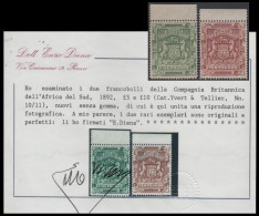 Africa Sur Compañía South Africa Company Rhodesia 10/11 Sc 18 19 Sg 12 13 1892 - Altri & Non Classificati