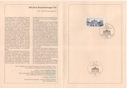 Germany Deutschland 1991-4 200 Jahre Brandenburger Tor, Canceled In Bonn - 1991-2000