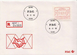 Postal History: Belgium R Cover With Automat Stamp - Lettres & Documents