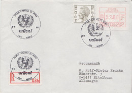 Postal History: Belgium R Cover With Automat Stamp - Covers & Documents