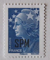 SPM 2009 Marianne De Beaujard YT 941/944   4 TP Bleu Foncé Ss Val + 0,72+0,85+0,88      Neuf - Unused Stamps