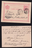 Rumänien Romania 1900 Stationery Postcard GALATI X BALLENSTEDT Germany - Lettres & Documents