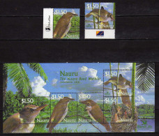 Nauru - 2003 Bird Life International - Nightingale Reed Warbler Or Nauru Reed Warbler.  MNH - Nauru