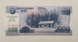 Korea Commemorative 2018 (2008) 2000 Won UNC 0000028 - Korea, North