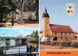 73089212 Fuerstenwalde Spree Heimattiergarten Bruecke Thaelmann-Pioniere Rathaus - Fuerstenwalde