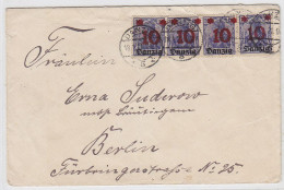Danzig Brief Mit MEF Nach Berlin - Lettres & Documents