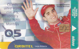 TARJETA DE COLOMBIA DE JUAN PABLO MONTOYA  (ORBITEL) - Colombia